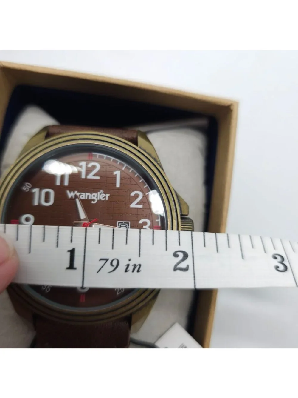 Wrangler Mens Analog Watch With Brown Leather Strap Model WRW4000-5G
